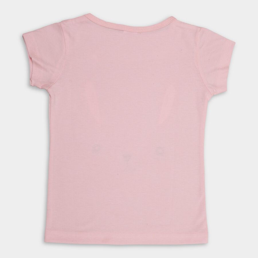 Girls' T-Shirt , हल्का गुलाबी, large image number null