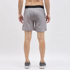 Men's Light Grey Relaxed Fit Elastic Waist Bermuda Shorts, हल्का ग्रे, small image number null