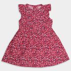 Girls' 100% Cotton Frock , रानी (फ्यूशिया), small image number null