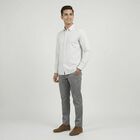 Men's White Casual Shirt, सफ़ेद, small
