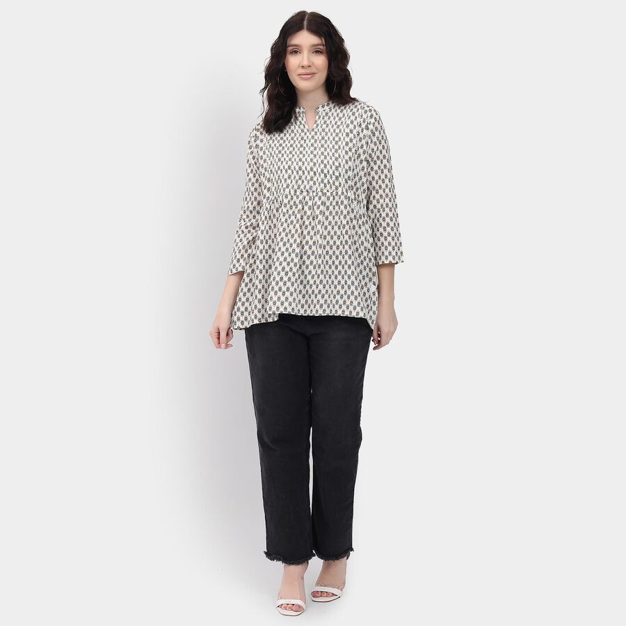 Ladies' Kurti , ऑफ व्हाइट, large image number null