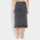 Ladies' 100% Cotton Skirt , Black, small image number null