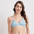 Printed Non-Padded Bra, Light Blue, small image number null