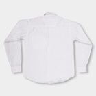 Boys Rich Eggshell White Cotton Classic Casual Shirt, सफ़ेद, small image number null