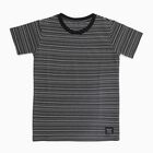 Boys Black Crew Neck Casual Half Sleeve T-Shirt, काला, small image number null