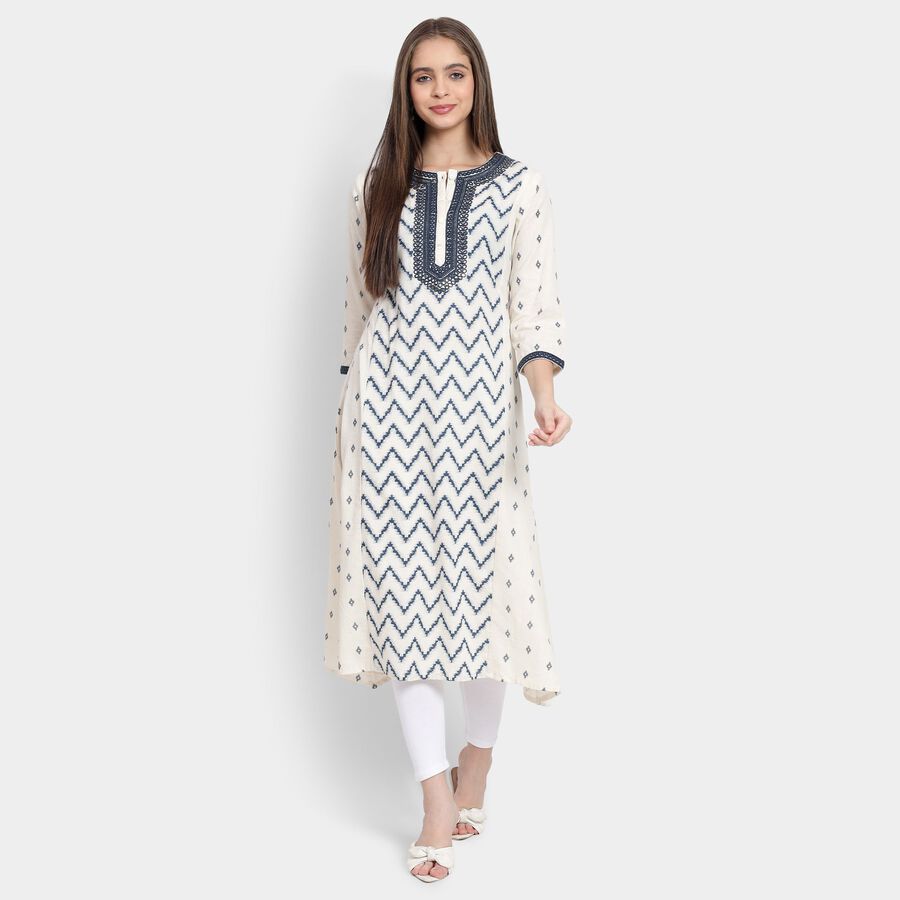 Ladies' Kurta, Navy Blue, large image number null