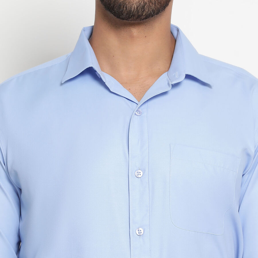 Solid Formal Shirt, हल्का नीला, large image number null