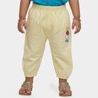 Infants' Yellow Regular Fit Graphic Printed Pyjama, पीला, small