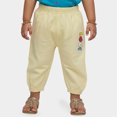 Infants' Yellow Regular Fit Graphic Printed Pyjama