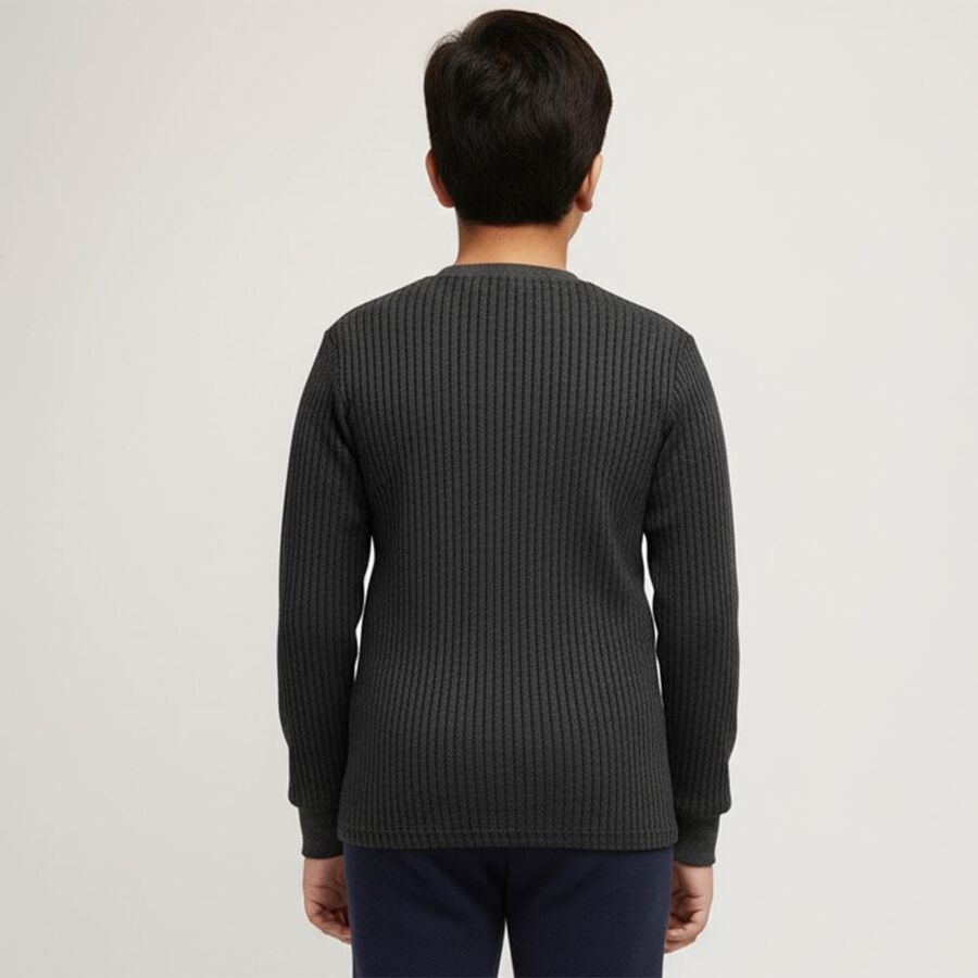 Boys' Thermal Upper, Charcoal, large image number null