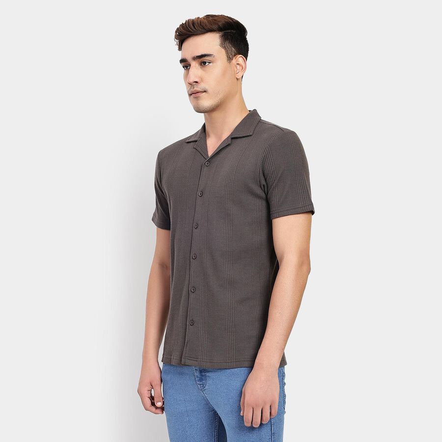 Men's Casual Shirt, Dark Grey, large image number null