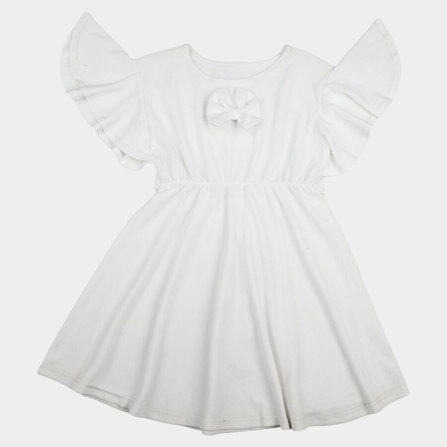 Girls White Dress, सफ़ेद, large