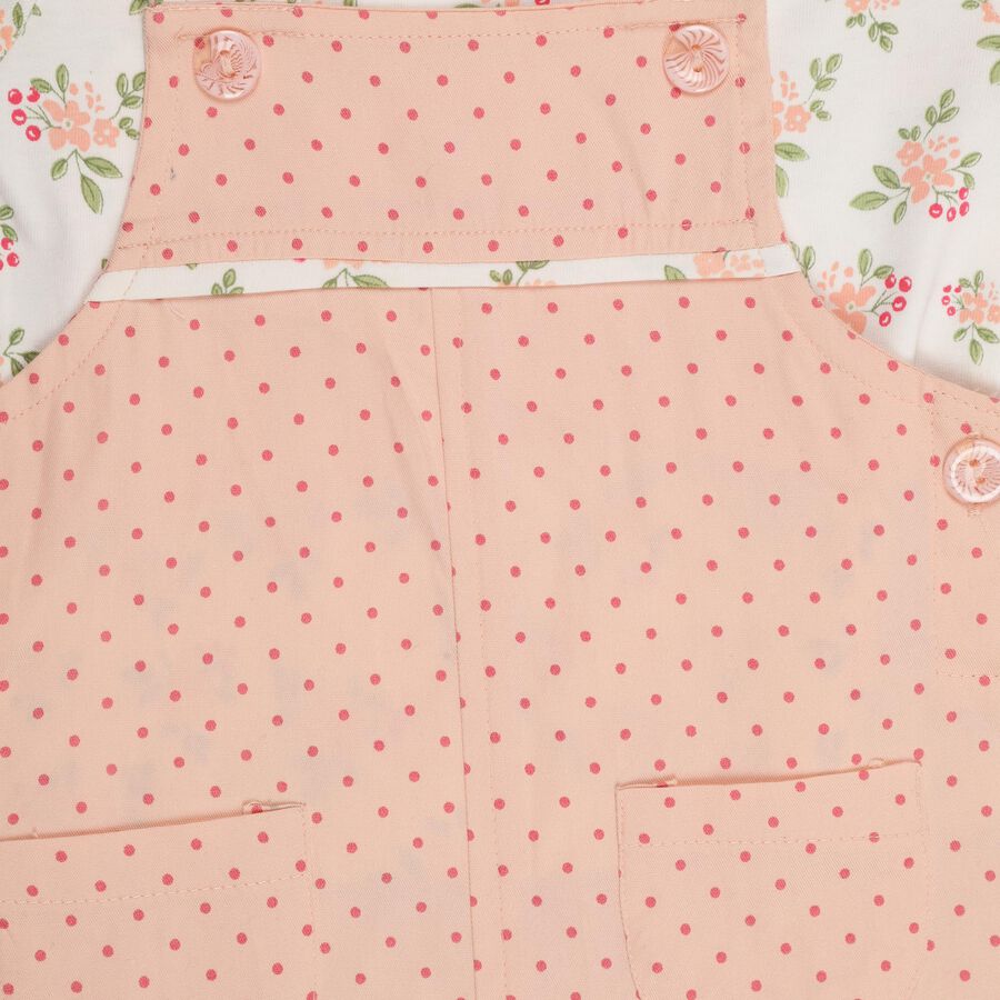 Infants' 100% Cotton Top Skirt , हल्का गुलाबी, large