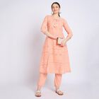 Ladies' 100% Cotton Kurta Pyjama Set, Peach, small image number null
