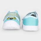 Boys' Light Blue Velcro Strap Sneakers, नीला, small
