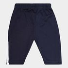 Infants Solid Elasticated Waist Pyjama, Navy Blue, small image number null