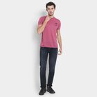 Men's Round Neck Half Sleeves T-Shirt , Coral, small image number null