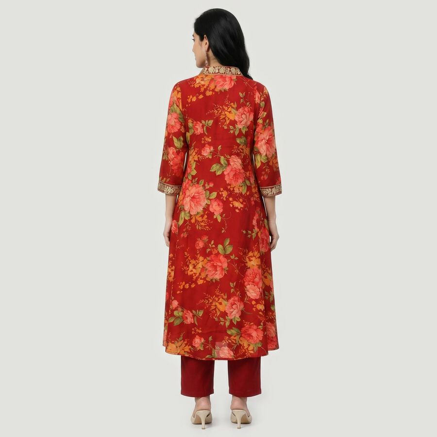 Women's Maroon Ethnic Set, Maroon, large