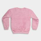 Girls Light Pink Crew Neck Casual Sweatshirt, Lilac, small image number null