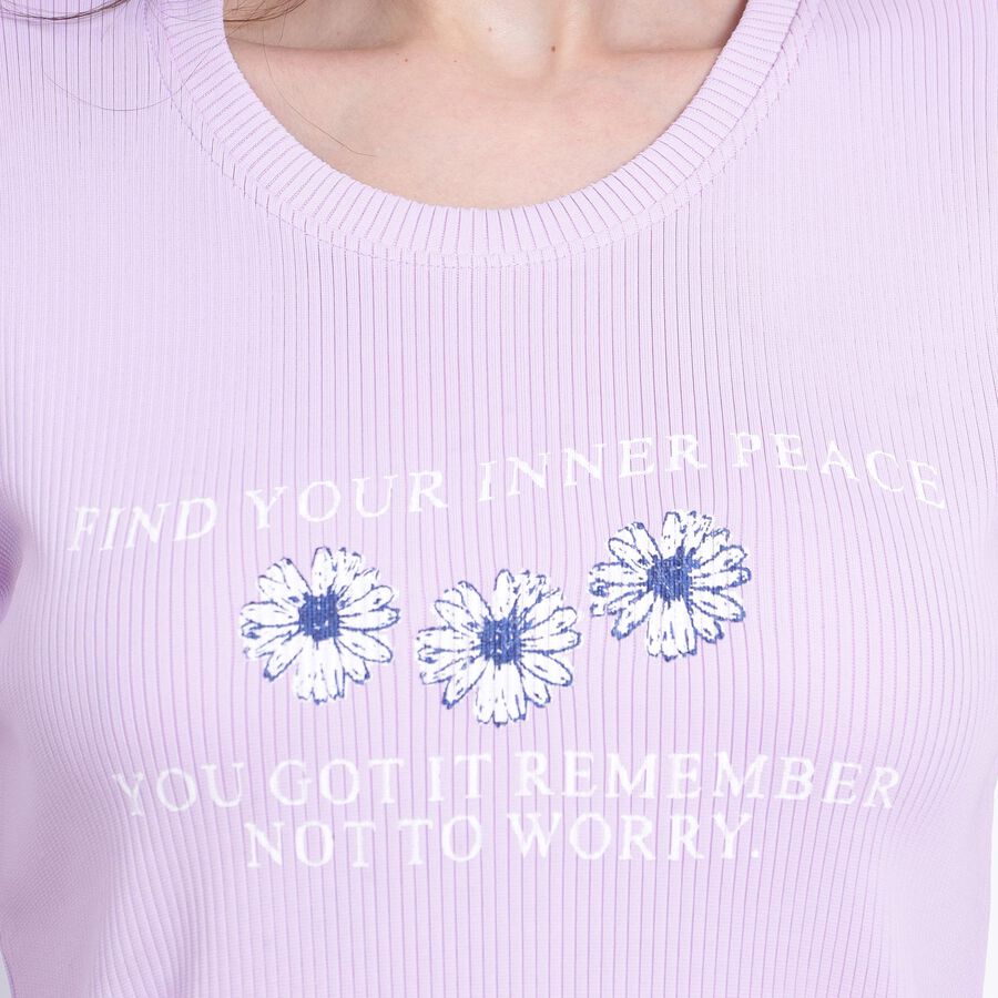 Ladies'  Crop  Top, Lilac, large image number null
