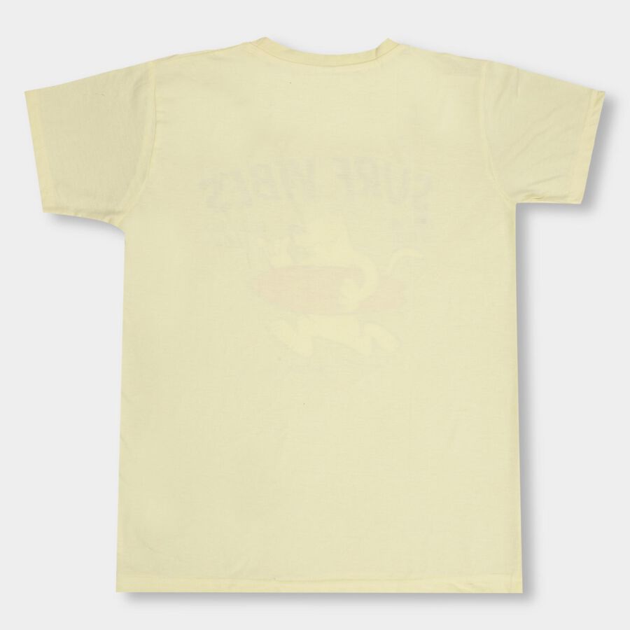 Boys' Half Sleeves T-Shirt , Yellow, large image number null