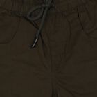 Boys Olive Green Regular Fit Jogger Trousers, ओलिव, small