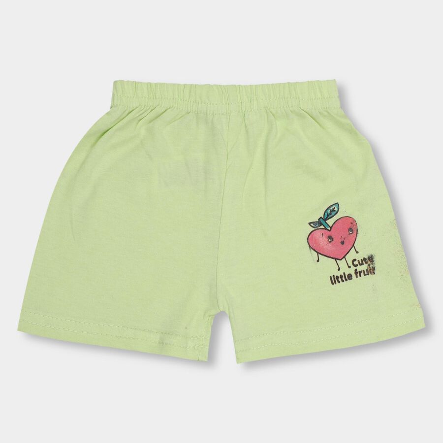 Infants' 100% Cotton Half Pant , Light Green, large image number null