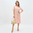 Women's Soft Pink Collared Casual Dress, गुलाबी, small image number null