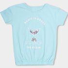 Girls' 100% Cotton T-Shirt, Light Blue, small image number null