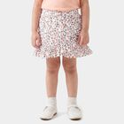 Girls' Light Pink Floral Wrap Skirt, हल्का गुलाबी, small
