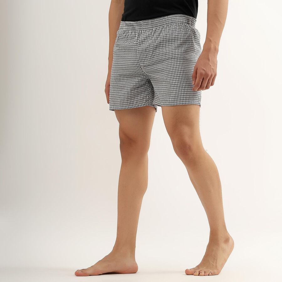 Men's Inner Elastic Boxers , Black, large image number null