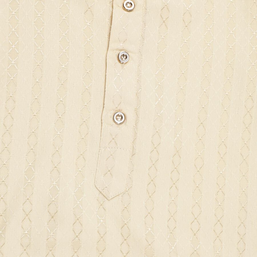 Boys' Kurta Pyjama, Beige, large image number null