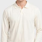 Men's White Crew Neck T-Shirt, Off White, small