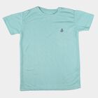 Boys' Half Sleeves T-Shirt, एक्वा, small