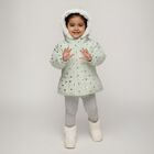 Infants Light Green Hooded Casual Jacket, हल्का हरा, small image number null