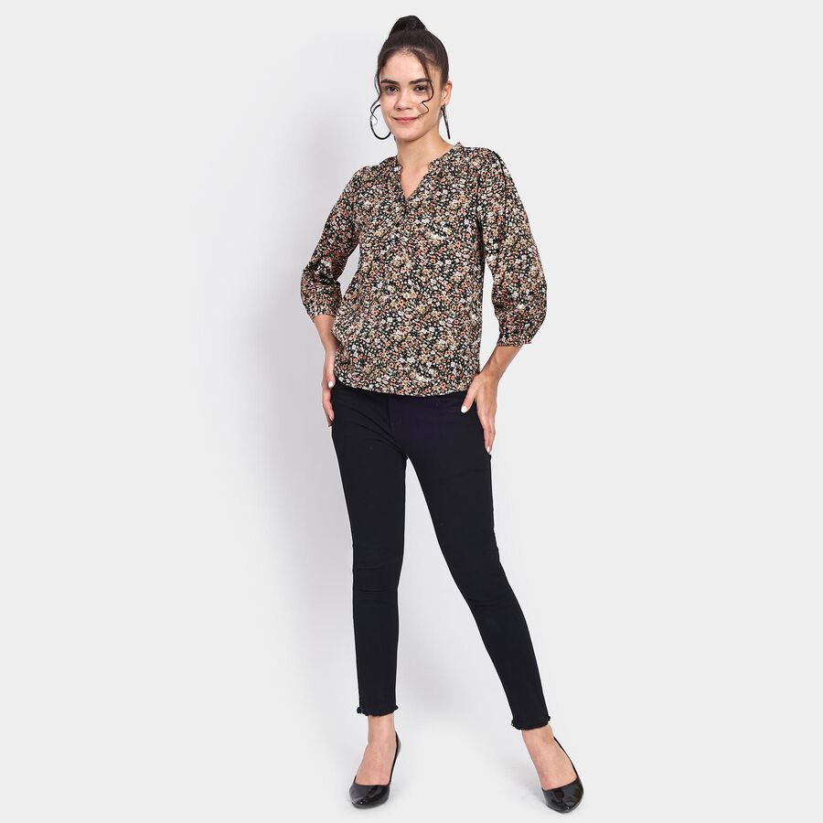 Ladies' Top , काला, large image number null