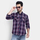 Cotton Checks Casual Shirt, Red, small image number null