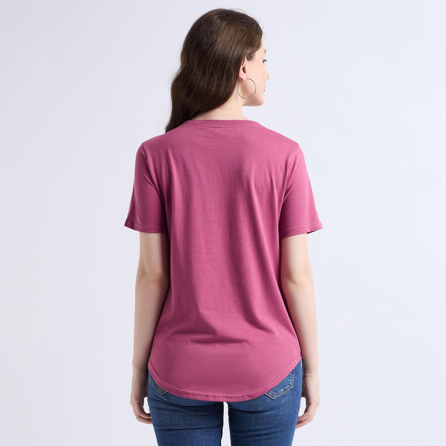 Ladies' Round Neck T-Shirt , Purple, large image number null