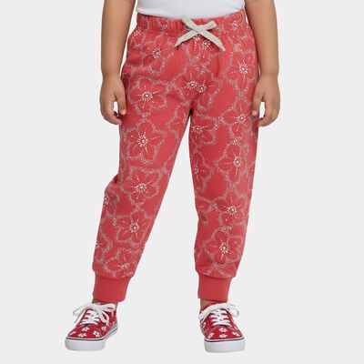 Girls Coral Regular Fit Floral Printed Pyjama