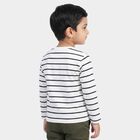 Boys Navy Blue Crew Neck Regular T-Shirt, नेवी ब्लू, small