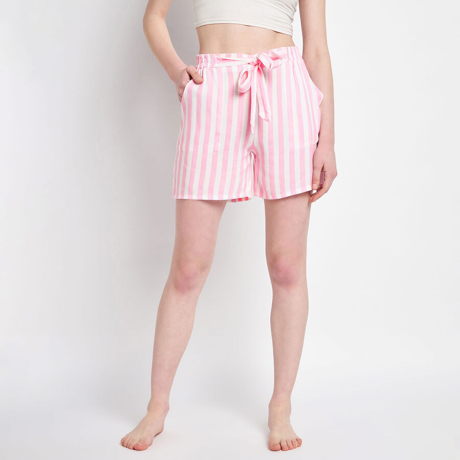 Stripes Shorts, गुलाबी, large image number null