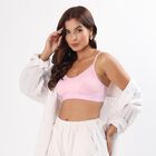 Women's Soft Beige Padded Wire-Free T-Shirt Bra, Light Pink, small