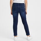 Girls' Slim Fit Classic Jeans, गहरा नीला, small image number null