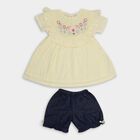 Infant Girls' Short Set , Yellow, small image number null