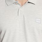Men's Collared Half Sleeves T-Shirt , Melange Light Grey, small