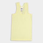 Boys' 100% Cotton Vest (Pack of 2), Yellow, small