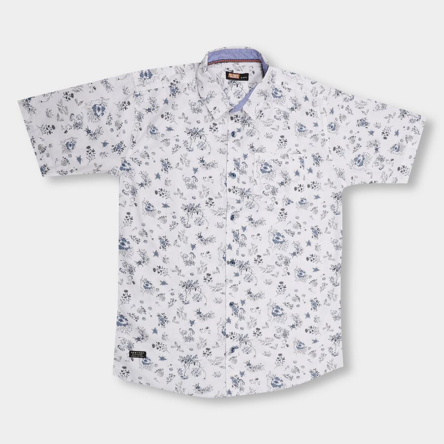 Boys' 100% Cotton Casual Shirt , White, large image number null