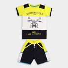 Boys' 100% Cotton Knit Baba Suit , Yellow, small