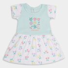 Infant Girls' 100% Cotton Frock, ऑफ व्हाइट, small image number null