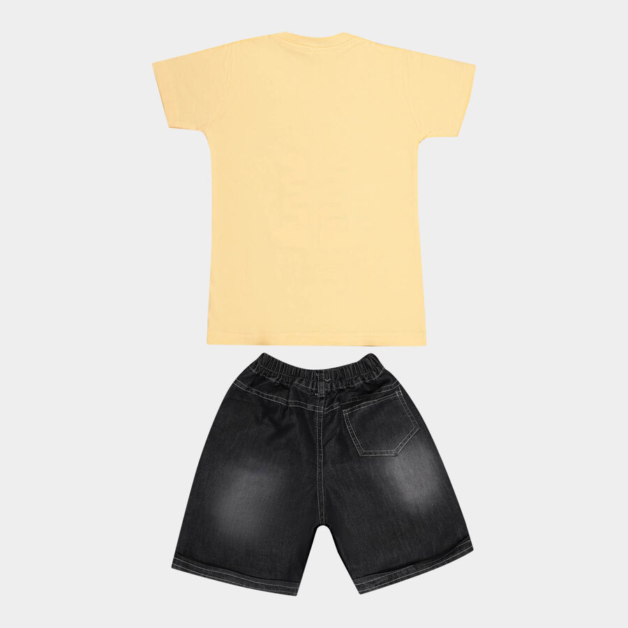 Boys Cotton Baba Suit, Yellow, large image number null